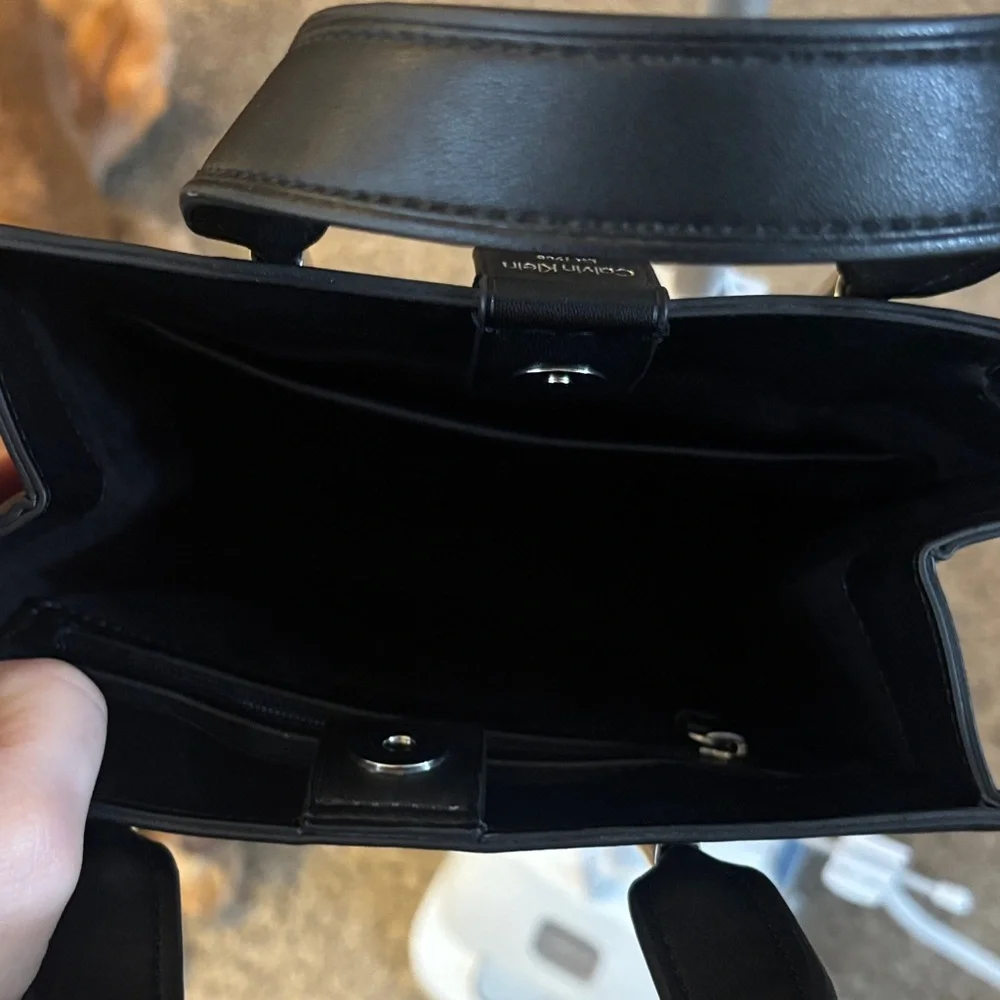 Calvin Klein Black Satchel Bag - Picture 6 of 7